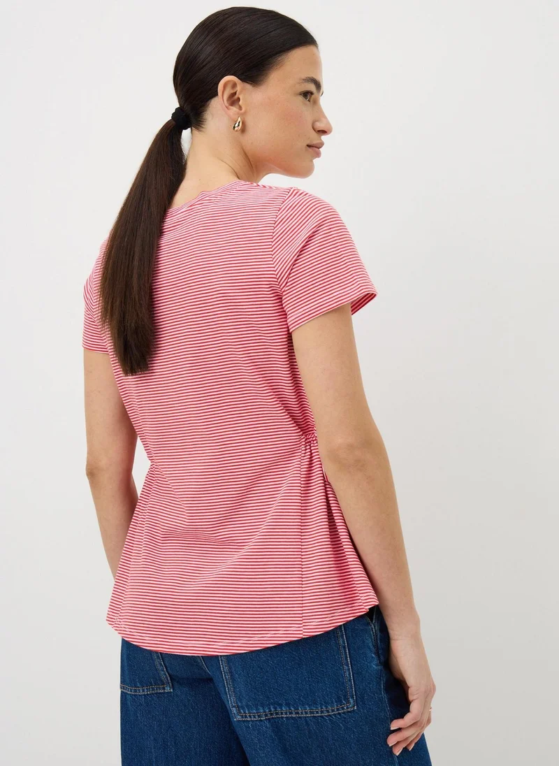 Matalan Red/White Red Stripe Tie Side T-Shirt for Women | Best Price UAE